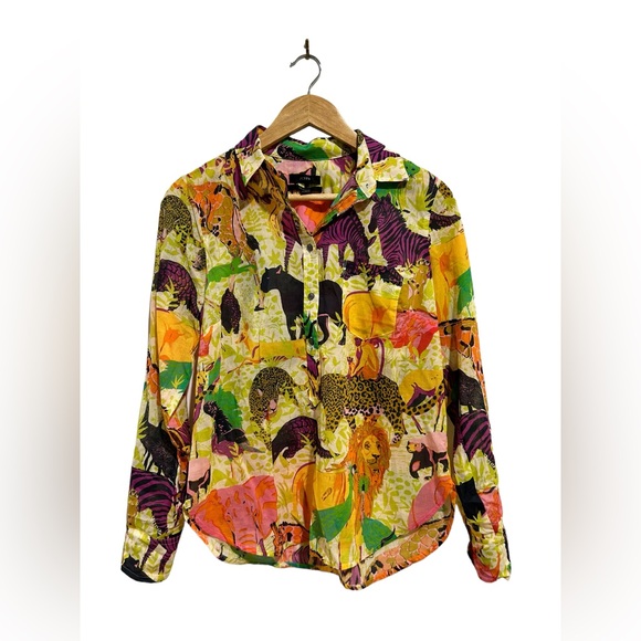 Animal Patterned J. Crew Button Down - Picture 1 of 7